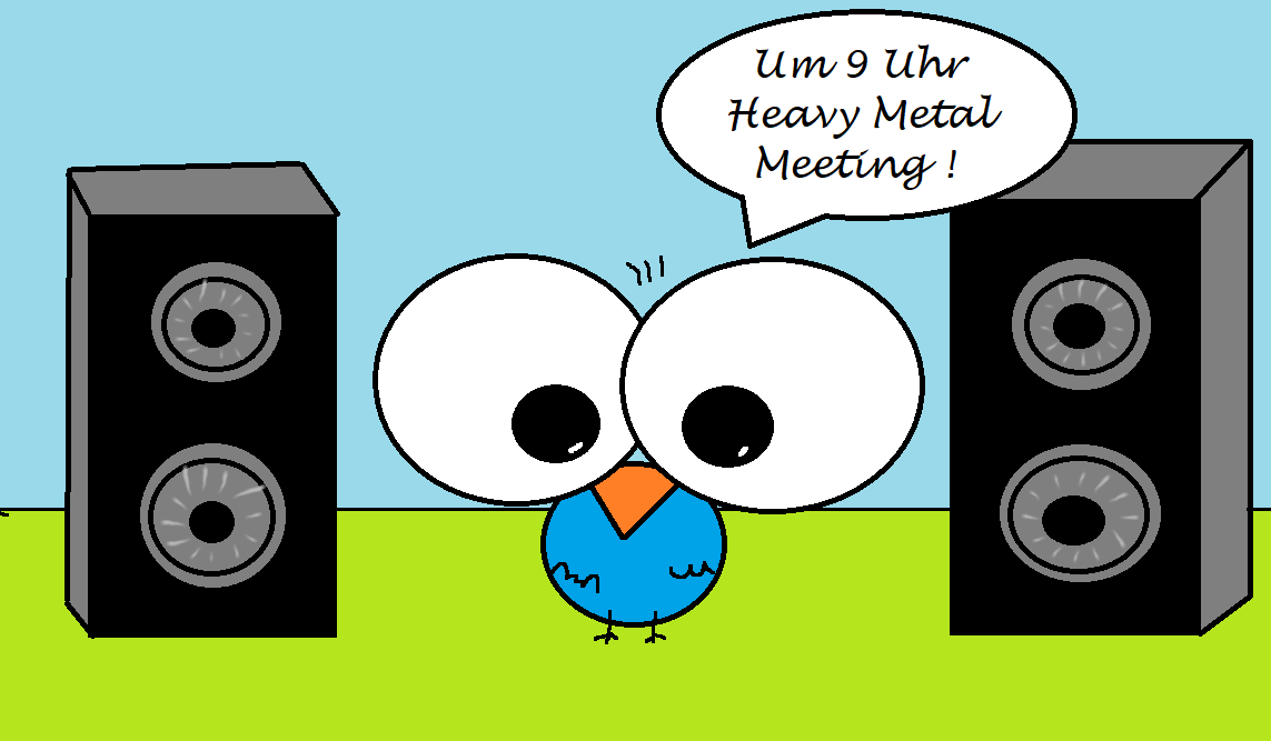 056 Headbangen im Büro